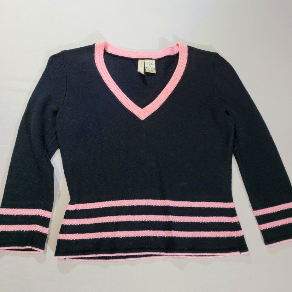 Vintage 70's Twiggy crop sweater Sz Sm SW 35